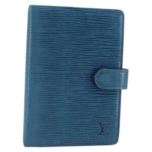 LOUIS VUITTON Epi Agenda PM Day Planner Cover Blue